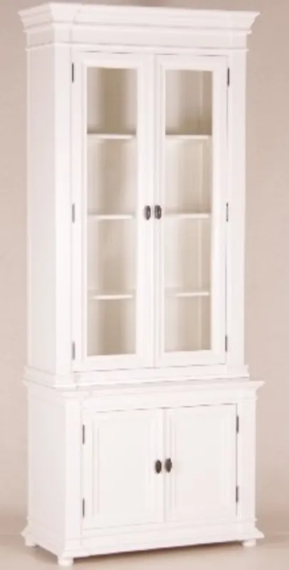 Casa Padrino Shabby Chic Landhaus Stil Schrank Buffetschrank Weiß B 100 H 242 cm- Schrank Esszimmer Letzte Chance
