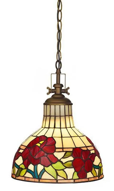 Ausverkauf Casa Padrino Tiffany Vintage Hängeleuchte Industrie Leuchte Lampe - Industrial Design - Küchenleuchte