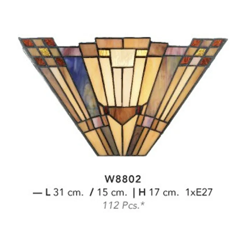 Markenware Casa Padrino Tiffany Wandleuchte Durchmesser 31 x 17 cm Wand Leuchte Lampe Wandlampe