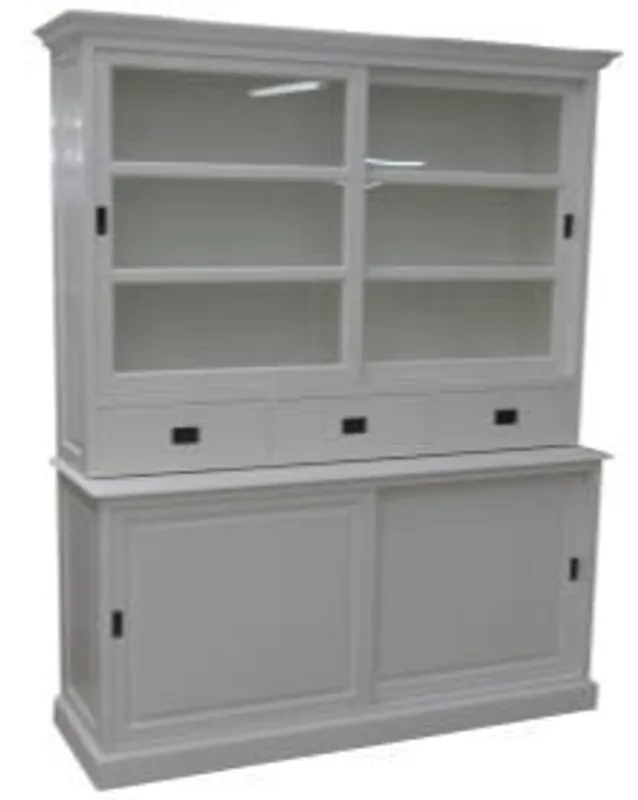 Casa Padrino Shabby Chic Landhaus Stil Schrank Buffetschrank 180cm ModF4 - Schrank Esszimmer Solange Der Vorrat Reicht