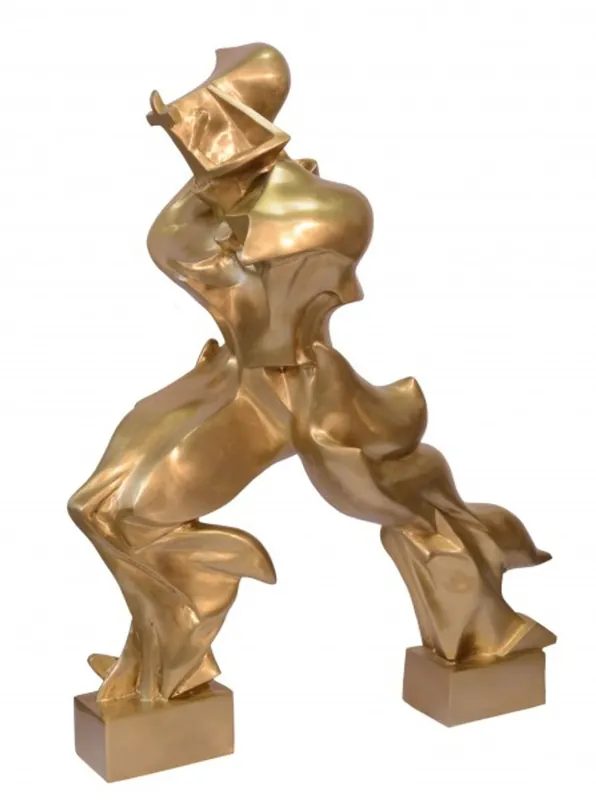 Riesige Casa Padrino Luxus Bronze Figur -Unique Forms Of Continuity In Space- 127 cm - Skulptur Futurismus Sonderaktion