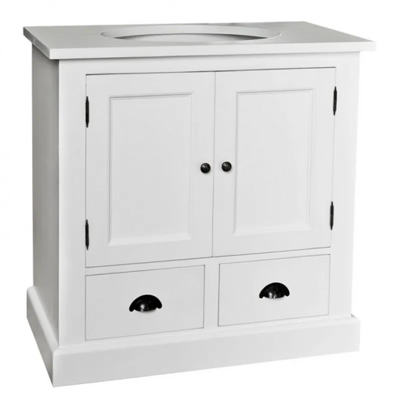 Must-Have Casa Padrino Landhaus Stil Waschschrank Waschtisch inkl 1 Waschbecken - Bad Schrank