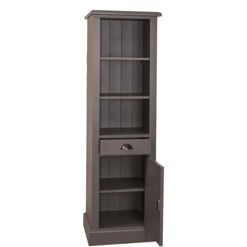 Casa Padrino Landhaus Stil Badezimmer Schrank Hochschrank mit Schublade - Bad Schrank Massivholz Ausverkauf