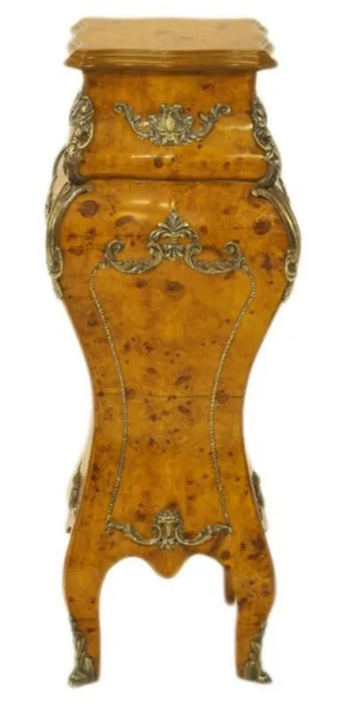 Neue Ware Casa Padrino Barock Säule Wurzelholz Optik - Beistelltisch - Säule H 60 x B 25 x T 25 cm