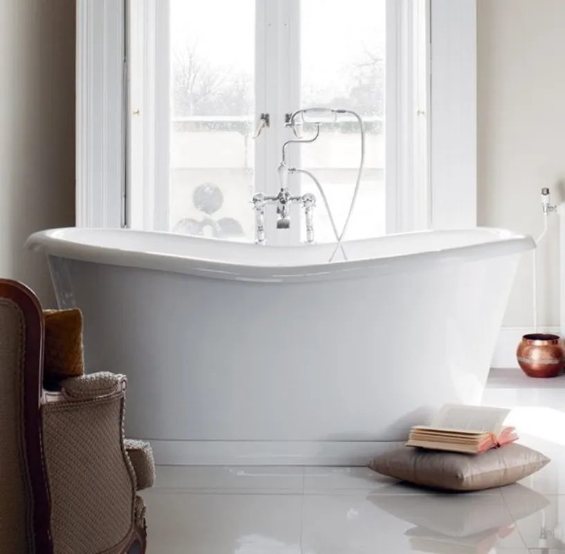 Sonderangebot Casa Padrino Badewanne freistehend 1800mm BAdm180 - Freistehende Retro Antik Badewanne