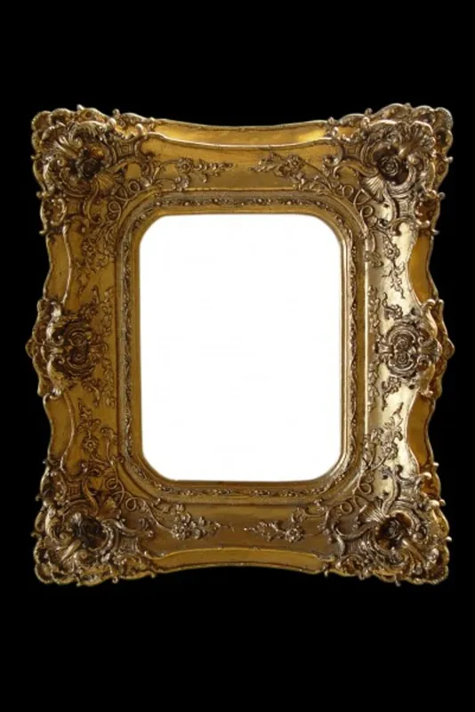 Sonderangebot Casa Padrino Barock Wandspiegel Gold mit Doppelrahmen - 71 x 63 cm - Edel & Prunkvoll