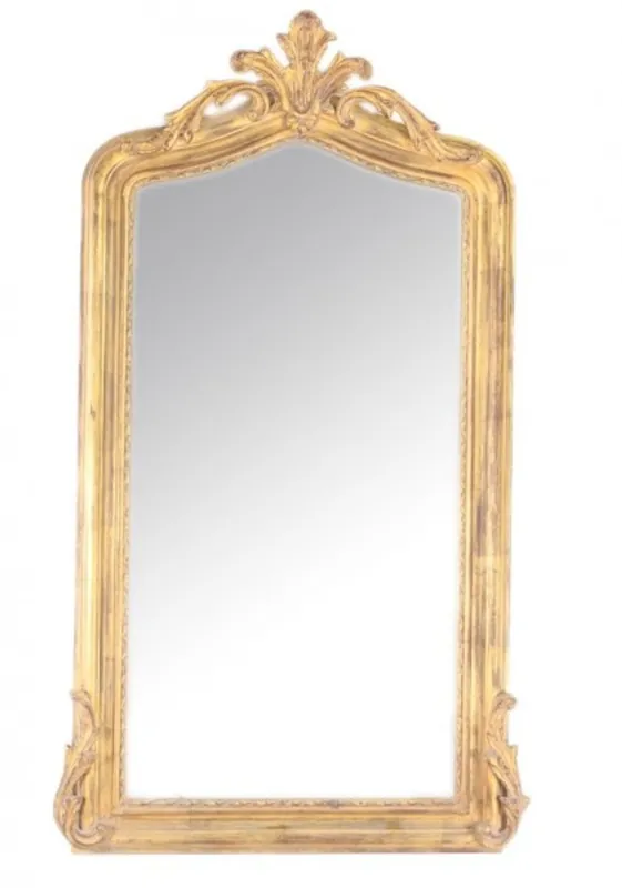 Angebot Casa Padrino Luxus Barock Wandspiegel Gold 150 x 75 cm - Massiv und Schwer - Goldener Spiegel