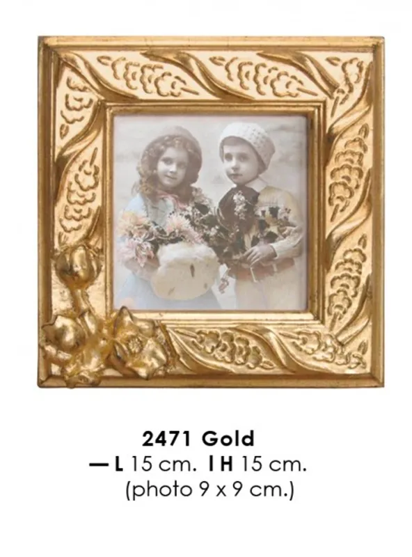Casa Padrino Barock Bilderrahmen 15 x 15 cm Gold - Bilder Rahmen Foto Rahmen Jugendstil Antik Stil Mod AX40 Preiswert