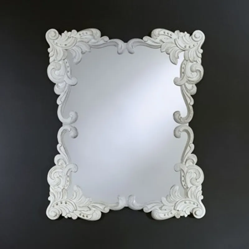 Neu Im Sortiment Casa Padrino Barock Wandspiegel Antik Stil Weiß 92 x 110 cm - Barocker Spiegel Antikweiß