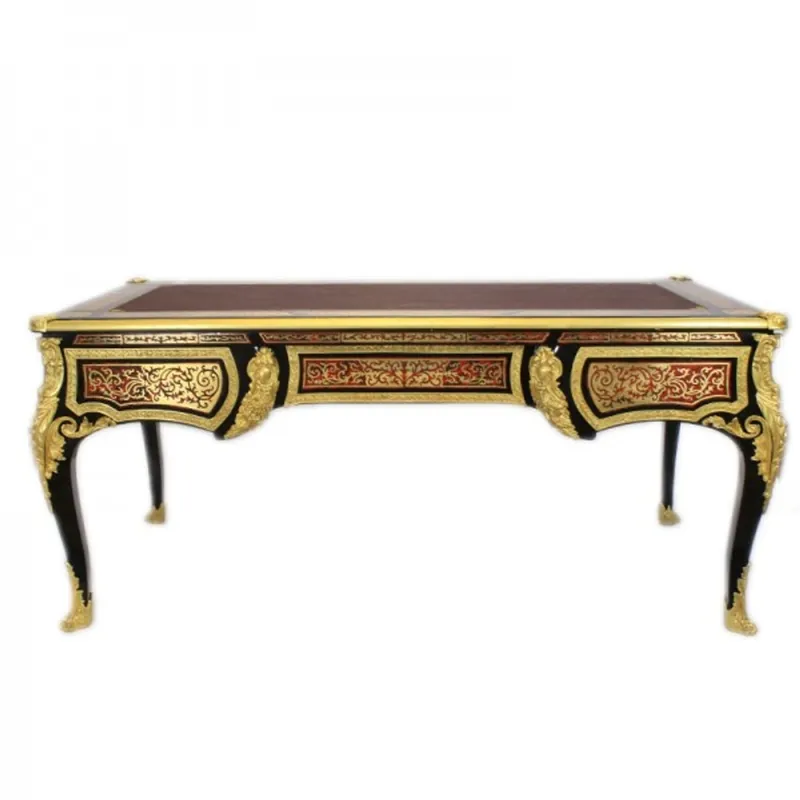 Expressversand Casa Padrino Luxus Barock Boulle Sekretär - Handgefertigt aus Massivholz - Barock Schreibtisch Büro Möbel