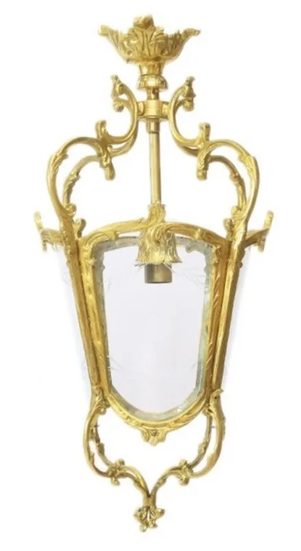 Nur Für Kurze Zeit Casa Padrino Barock Hängeleuchte Gold Deckenlaterne - Restaurant - Hotel Lampe Leuchte Laterne