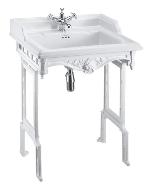 Knallerangebot Casa Padrino Jugendstil Stand Waschtisch Weiß / Weiß - Barock Waschbecken Barockstil Antik Stil