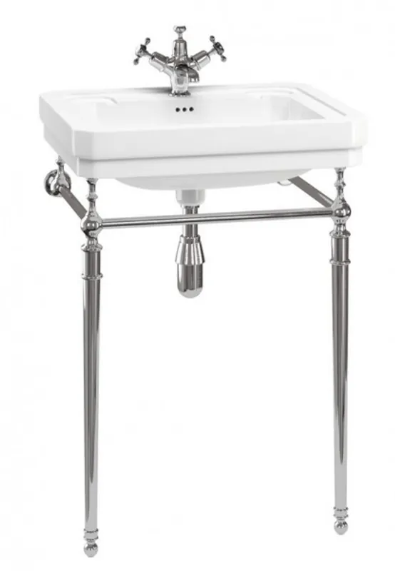 Top-Preis Casa Padrino Jugendstil Stand Waschtisch Weiß / Chrom Mod4 - Art Deco Waschbecken Barock Antik Stil