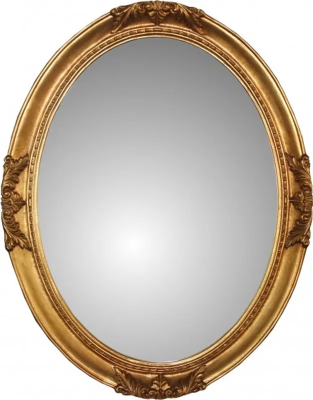 Kracherpreis Casa Padrino Barock Wandspiegel aus Italien Gold Oval H 93 cm, B 72 cm - Edel & Prunkvoll