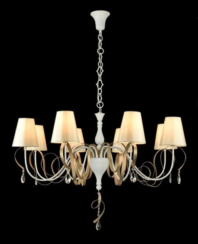 Neuheit Casa Padrino Barock Kristall Decken Kronleuchter Weiß 100 x H 67 cm Antik Stil - Möbel Lüster Leuchter Hängeleuchte Hängelampe