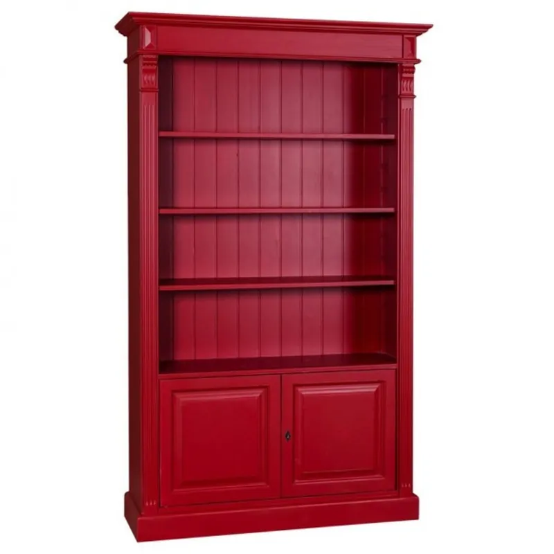 Billig Casa Padrino Landhaus Bücherschrank B 109 x H 210 cm Bücherregal Regal Schrank - Art Deco Jugendstil Hotel Massivholz Möbel