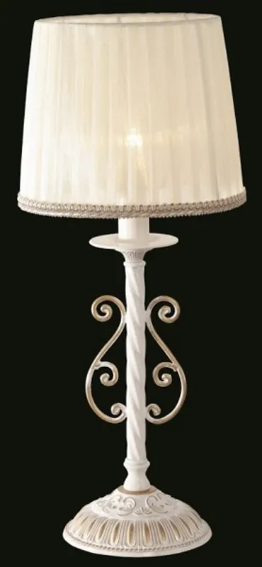 Casa Padrino Luxus Tischleuchte Weiß Gold / Lampenschirm Weiß 22 x 52 cm - Leuchte - Luxury Collection Echt