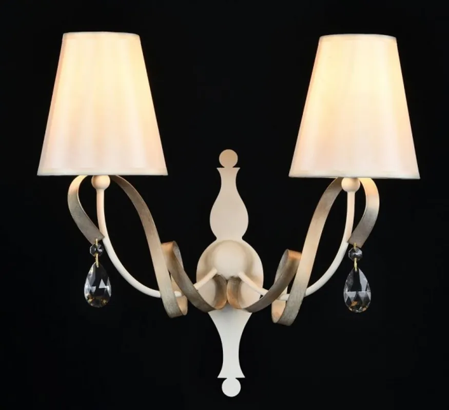 Begrenztes Angebot Casa Padrino Barock Kristall Wandleuchte Weiß 41 x H 40 cm Antik Stil - Wandlampe Wand Beleuchtung