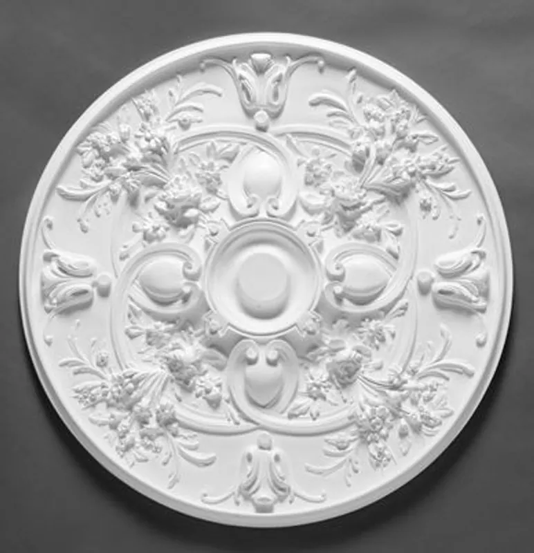 Casa Padrino Stuck Rosette 79 x 79 cm Deckenstuck Deckenrosette Stuckrosette Wandrosette Barock Jugendstil Preiswert