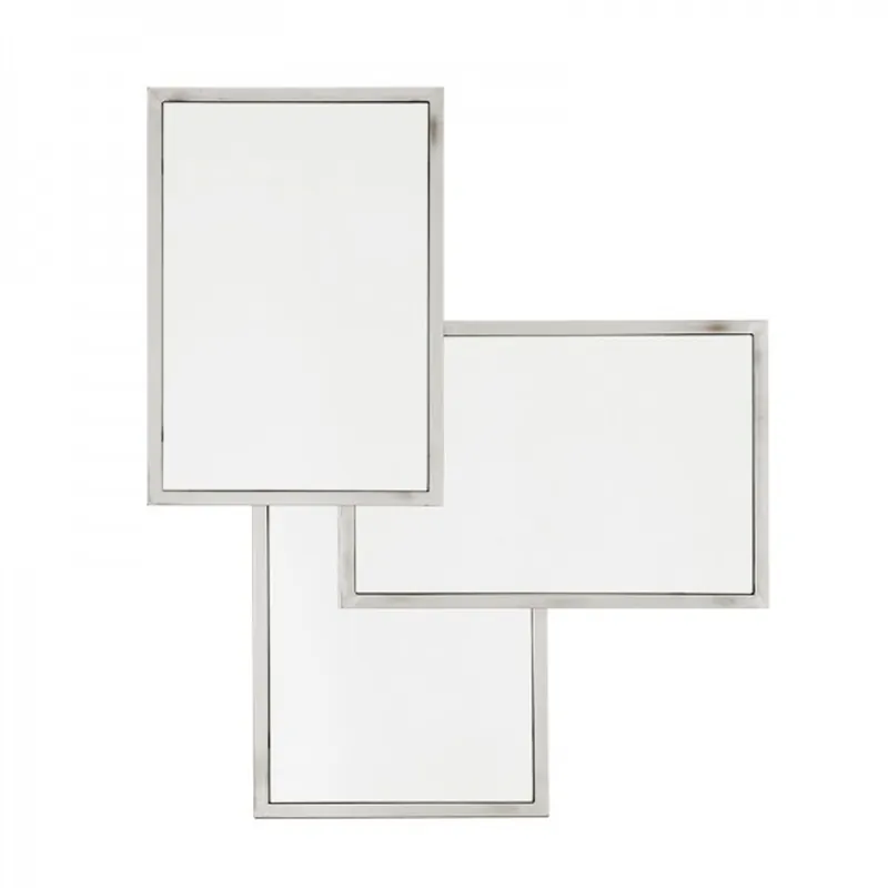 Preisknaller Casa Padrino Luxus Spiegel Neo Klassisch 80 x H 96 cm Edelstahl vernickelt - Wandspiegel - Luxus Hotel Möbel Collection