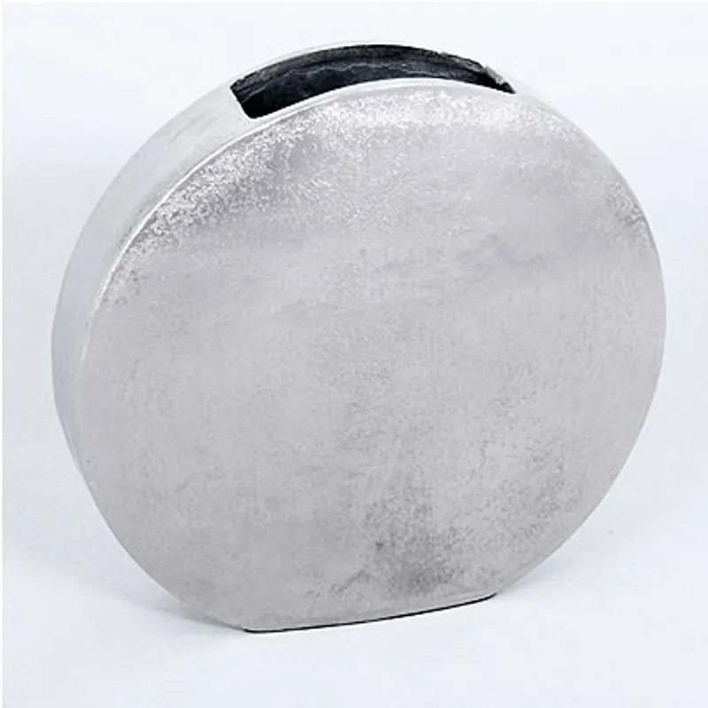 Sale Casa Padrino Designer Aluminium Blumenvase 29 x 7 x H 30 cm - Vintage Look