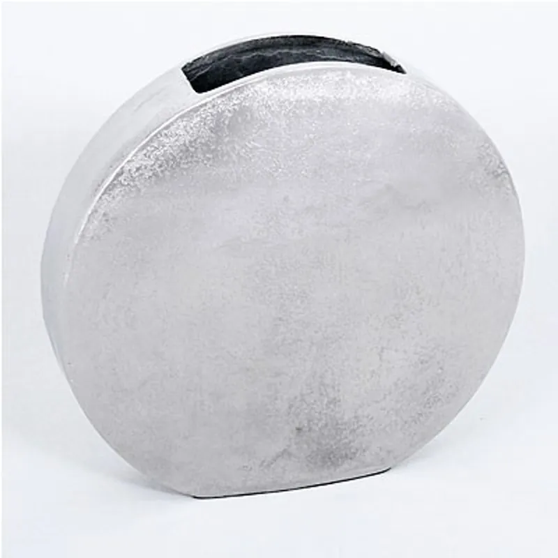 Direkt Vom Hersteller Casa Padrino Designer Aluminium Blumenvase 38 x 8 x H 40 cm - Vintage Look