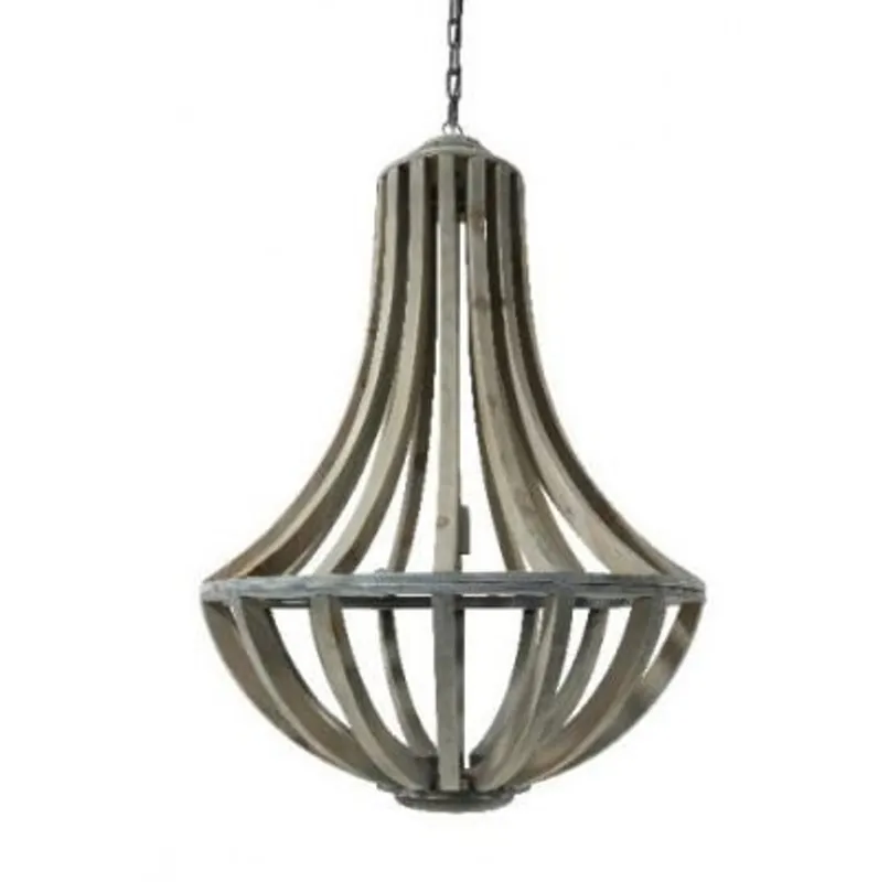 Ausverkauf Casa Padrino Hängeleuchte Deckenleuchte Braun Durchmesser 61 x H 90 cm - Möbel Lüster Leuchter Deckenleuchte Deckenlampe