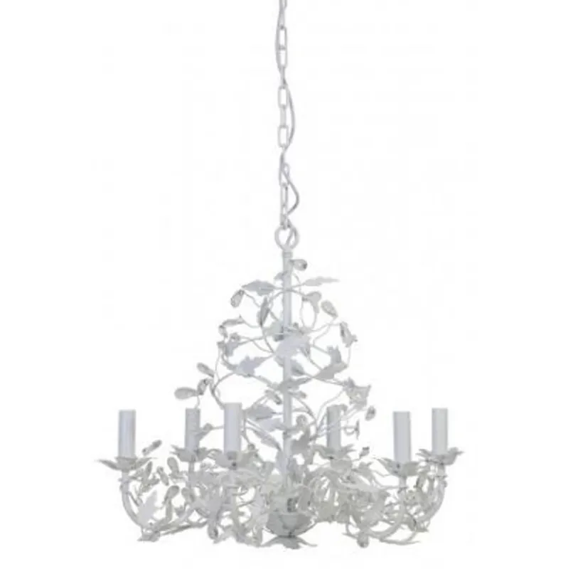 Casa Padrino Barock Decken Kronleuchter Weiß Durchmesser 65 x H 60 cm Antik Stil - Möbel Lüster Leuchter Deckenleuchte Hängelampe Online Kaufen