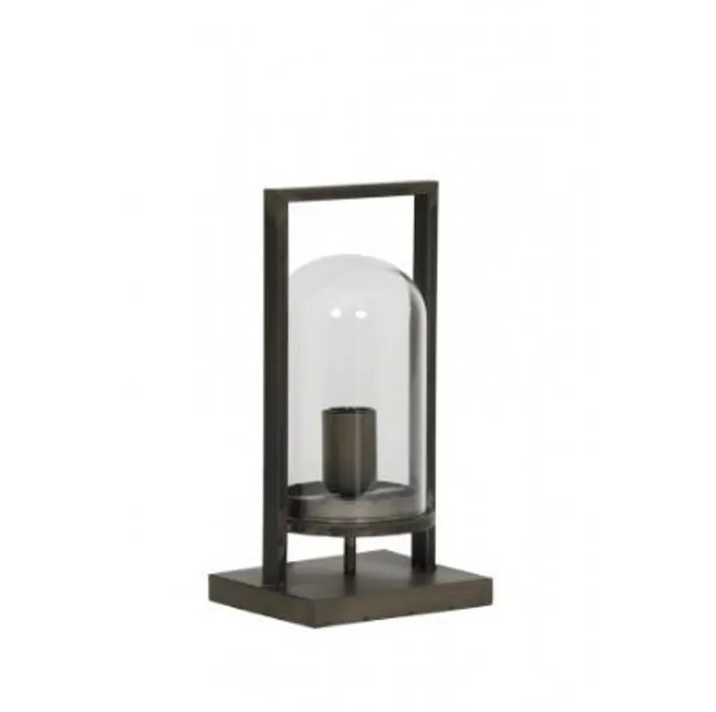 Casa Padrino Tischleuchte Antik Schwarz 17 x 14 x H 32,5 cm - Leuchte - Tischleuchte Top-Preis