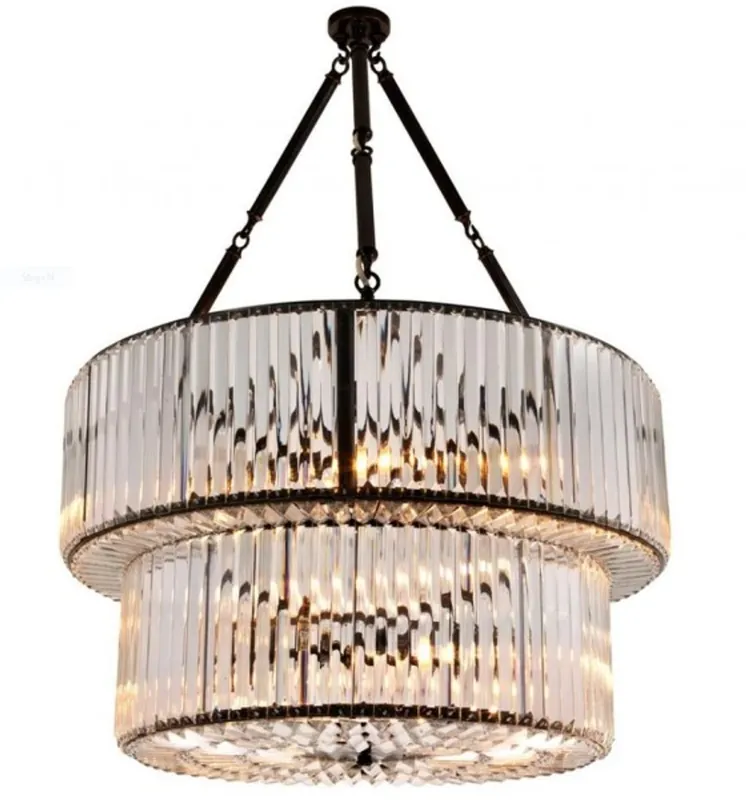 Casa Padrino Luxus Hängeleuchte - Luxus Kristallglas Restaurant Hotel Lampe Leuchte Knallerangebot