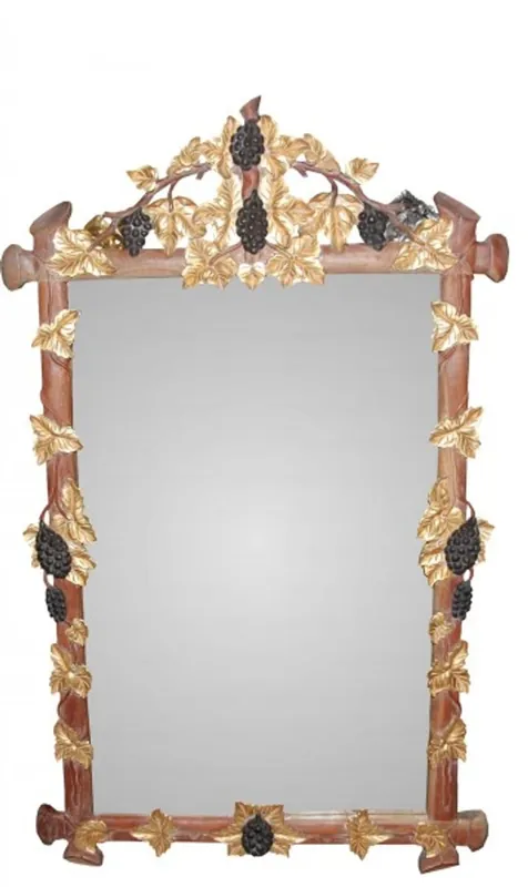 Heißes Angebot Casa Padrino barock Wandspiegel Weintrauben Braun/Gold/Schwarz Antik-Look 141 x B 85 cm - Hotel, Restaurant Möbel