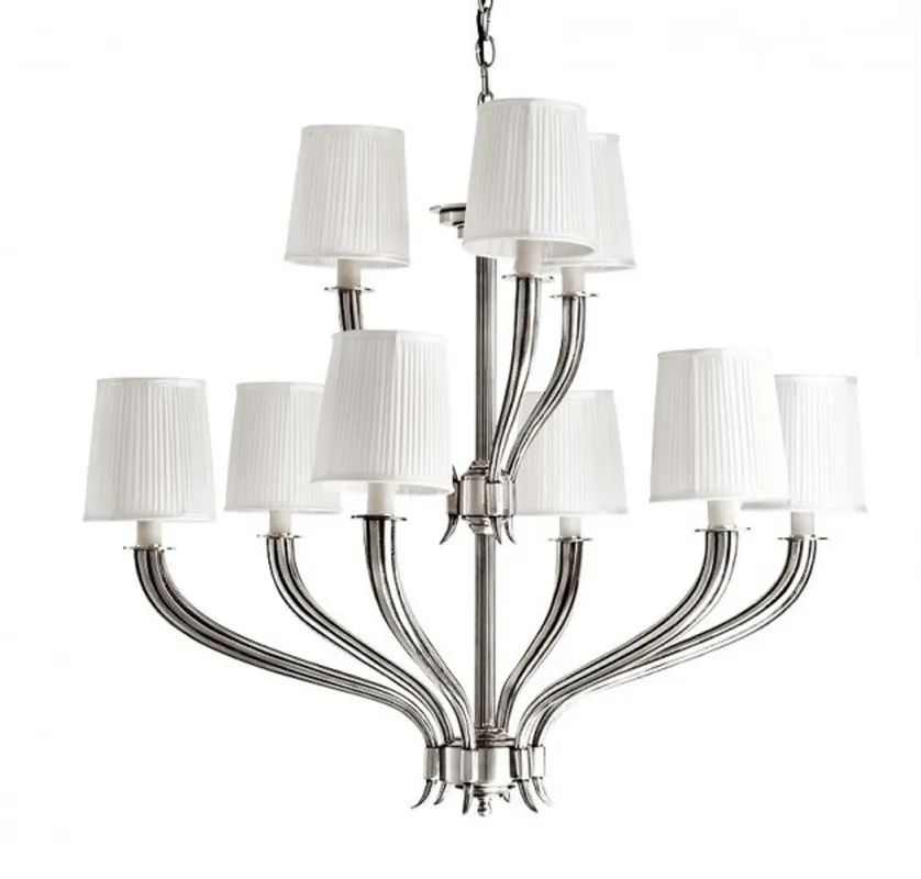 Ausverkauf Casa Padrino Luxus Kronleuchter - Luxus Hängeleuchte Antik Silber Durchmesser 84 x H 68 cm