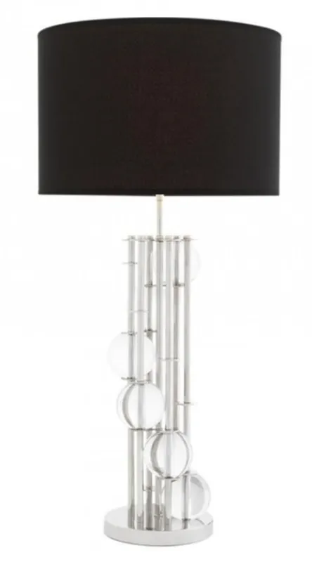 Mega-Angebot Casa Padrino Luxus Tischleuchte Nickel Durchmesser 20 x 43 x H 85 cm - Leuchte - Tischleuchte