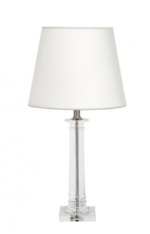 Top-Seller Casa Padrino Luxus Tischleuchte Nickel Durchmesser 13 x 35 x H 70 cm - Luxus Leuchte