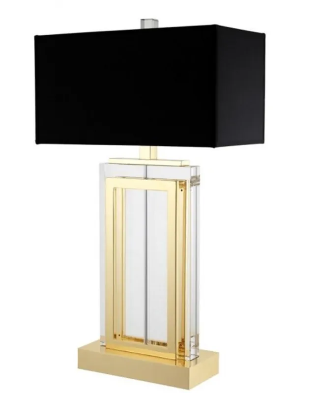 Versand Am Gleichen Tag Casa Padrino Luxus Tischleuchte Gold Durchmesser 25 x 38 x H 67,5 cm - Luxus Hotel Leuchte