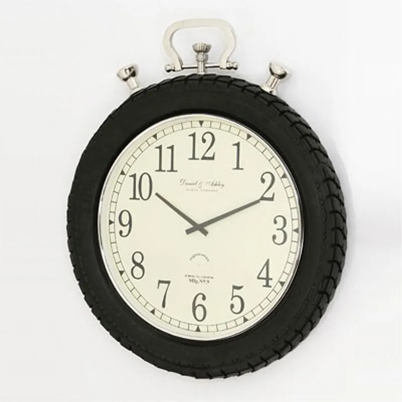 Neue Ware Casa Padrino Vintage Wanduhr Rallye Aluminium - Designer Wand Uhr