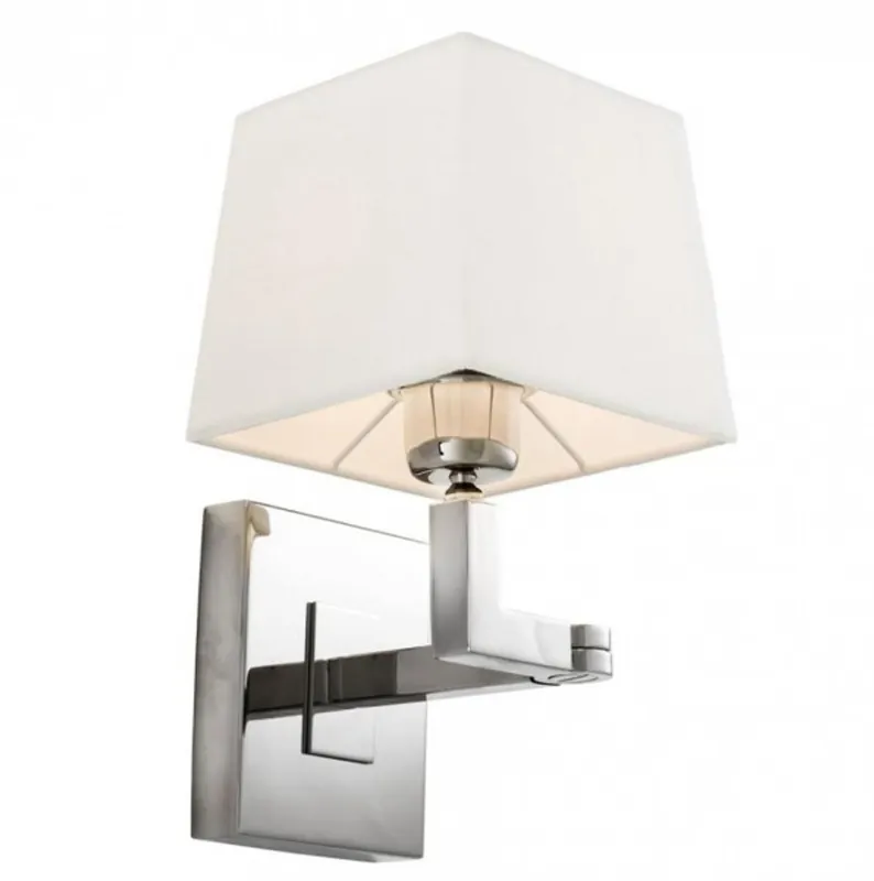 Casa Padrino Luxus 1er Wandleuchte Nickel - Luxus Hotel Restaurant Leuchte Top-Preis