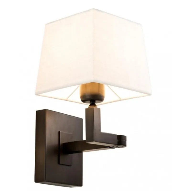 Garantierte Lieferung Casa Padrino Luxus 1er Wandleuchte Bronze - Luxus Hotel Restaurant Leuchte