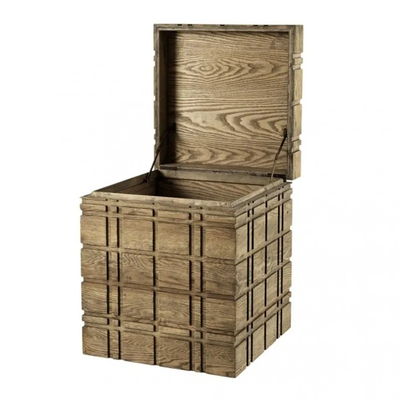 Top-Preis Casa Padrino Luxus Schrank Truhe Holz Eiche - Art Deco Barock Jugendstil Truhenschrank