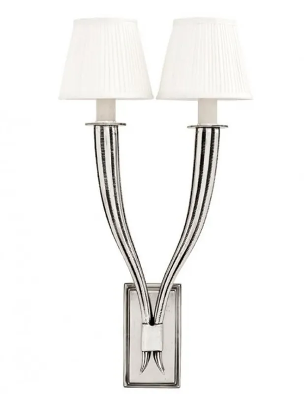 Must-Have Casa Padrino Luxus Wandleuchte Antik Silber Durchmesser 30 x 16,5 x H 56,5 cm - Luxus Qualität