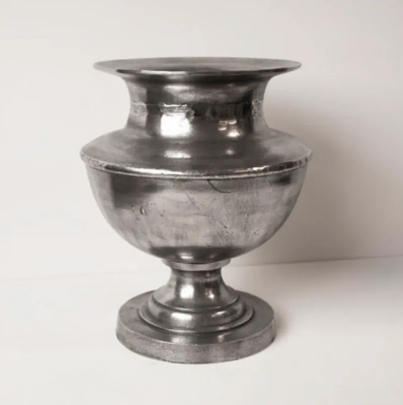 Wochenendangebot Casa Padrino Designer Vase Nickel - Luxus Qualität