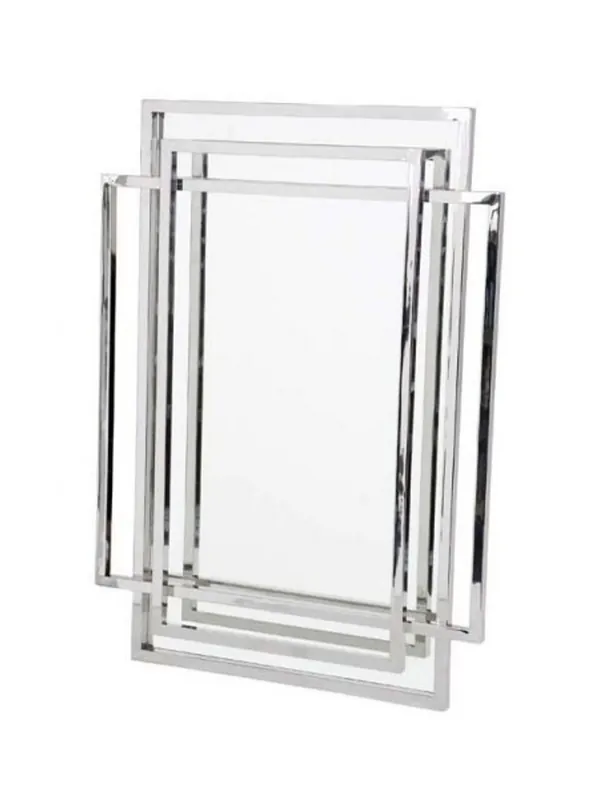 Preisreduziert Casa Padrino Luxus Designer Wandspiegel 85 x H 115 cm - Limited Edition