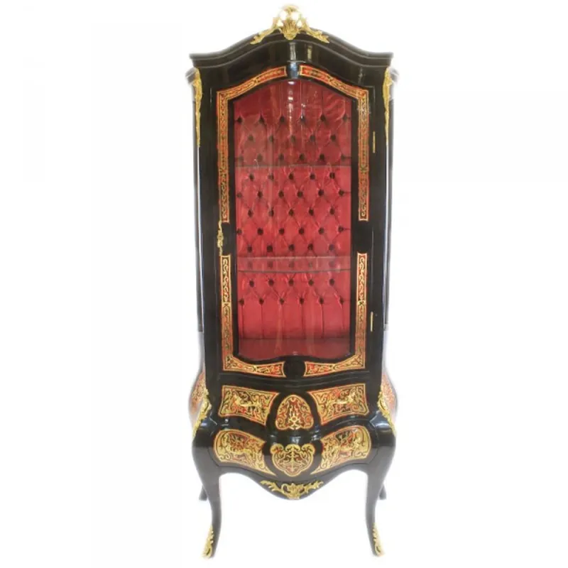 Casa Padrino Barock Boulle Vitrine Versailles - Barock Vitrinenschrank Heißes Angebot