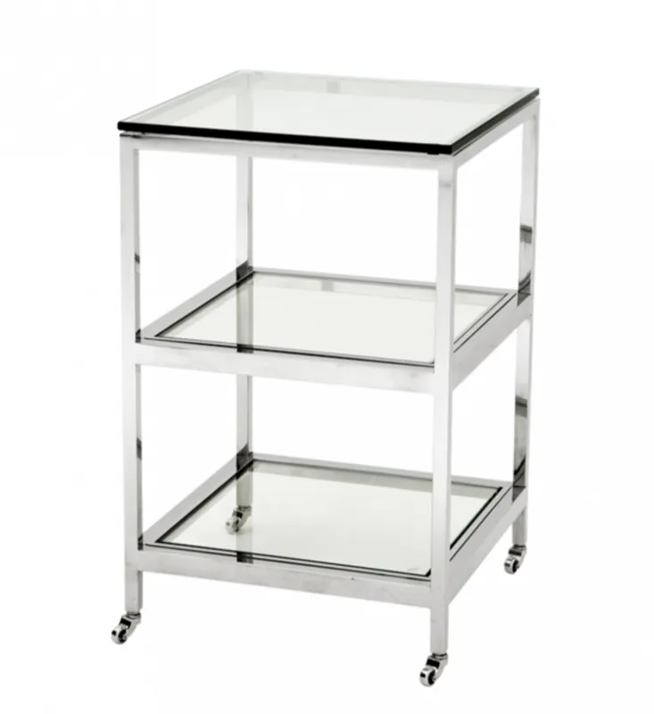 Casa Padrino Luxus Art Deco Designer Beistelltisch 45 x 45 x H. 71 cm - Designer Beistelltisch Möbel Solange Der Vorrat Reicht