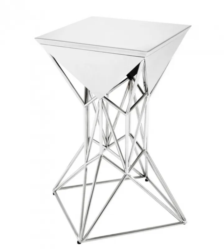 Casa Padrino Luxus Art Deco Designer Beistelltisch 36 x 36 x H. 60 cm - Luxus Designer Tisch Markenware