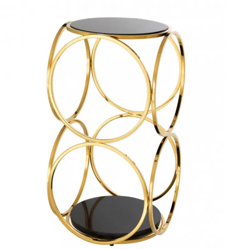Beliebt Casa Padrino Luxus Art Deco Designer Beistelltisch Gold 32 x 32 x H. 61,5 cm - Luxus Qualität