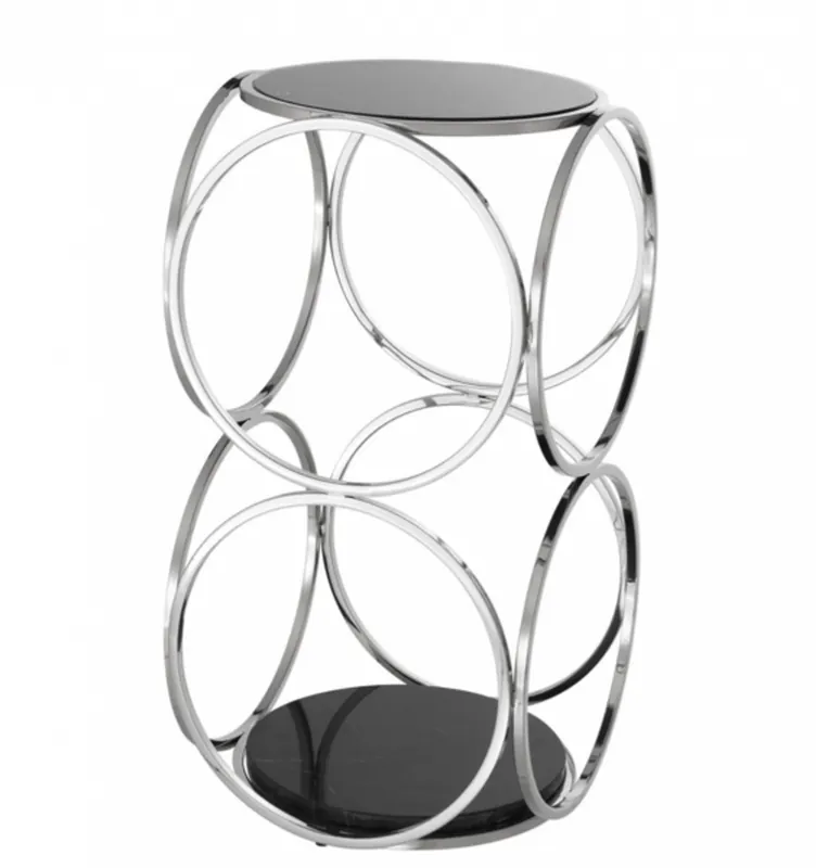 Casa Padrino Luxus Art Deco Designer Beistelltisch 32 x 32 x H. 61,5 cm - Luxus Qualität Nur Heute