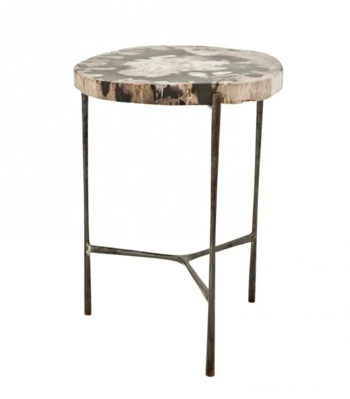 Preisknaller Casa Padrino Luxus Art Deco Designer Beistelltisch 46 x 42 x H. 59 cm - Luxus Kollektion