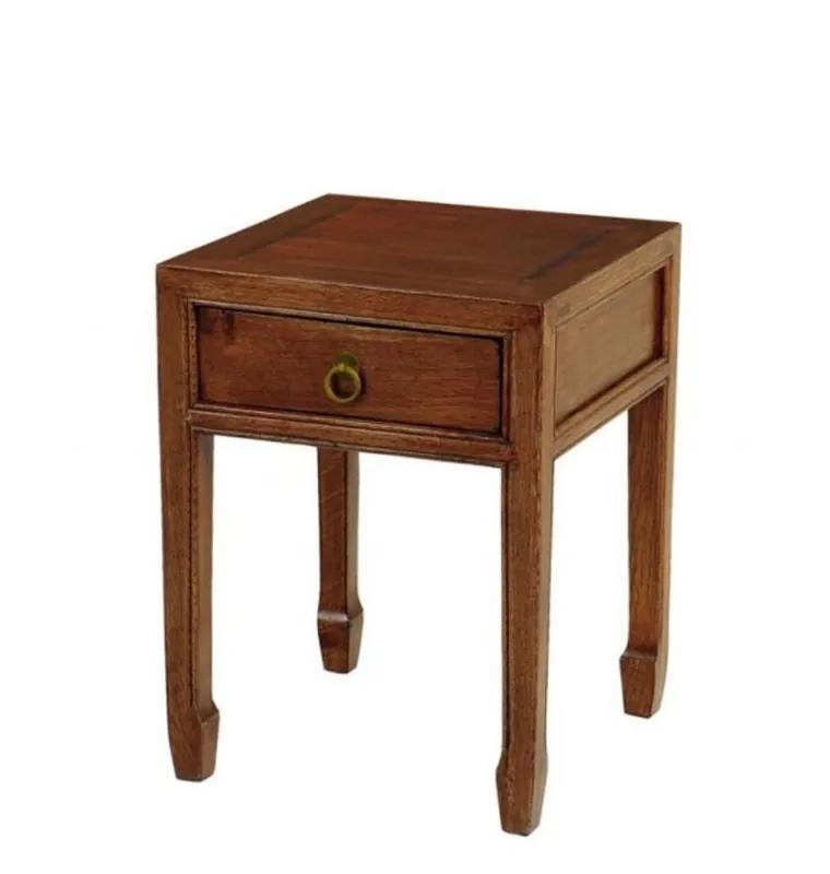 Casa Padrino Luxus Art Deco Designer Eichenholz Beistelltisch 40 x 40 x H. 53 cm - Luxus Tisch Sichere Zahlung