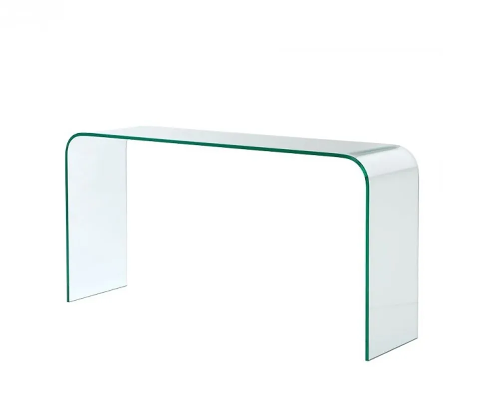 Casa Padrino Luxus Art Deco Glas Konsole 150 x 40 x H. 76 cm - Luxus Kollektion Rabatt